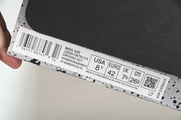 Air Jordan 5 Gore-Tex “Off-Noir” DR0092-001