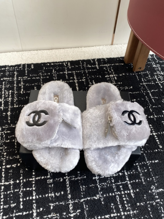 CH*NEL SLIPPERS