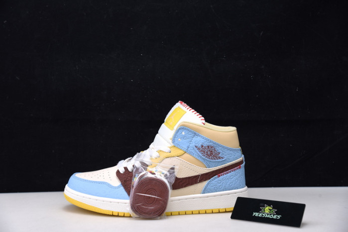 Maison Chateau Rouge x Air Jordan 1 High Mid  Fearless CU2803-200